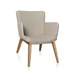 Soft Seating Armchair - 'Logic' 4 Leg Timber